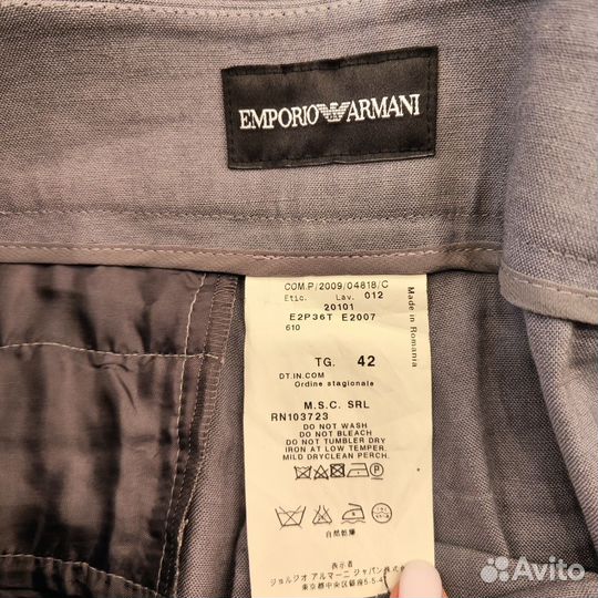 Emporio armani брюки 44 46 S M оригинал