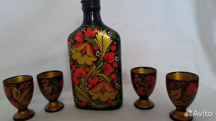 Деревянная посуда хохлома