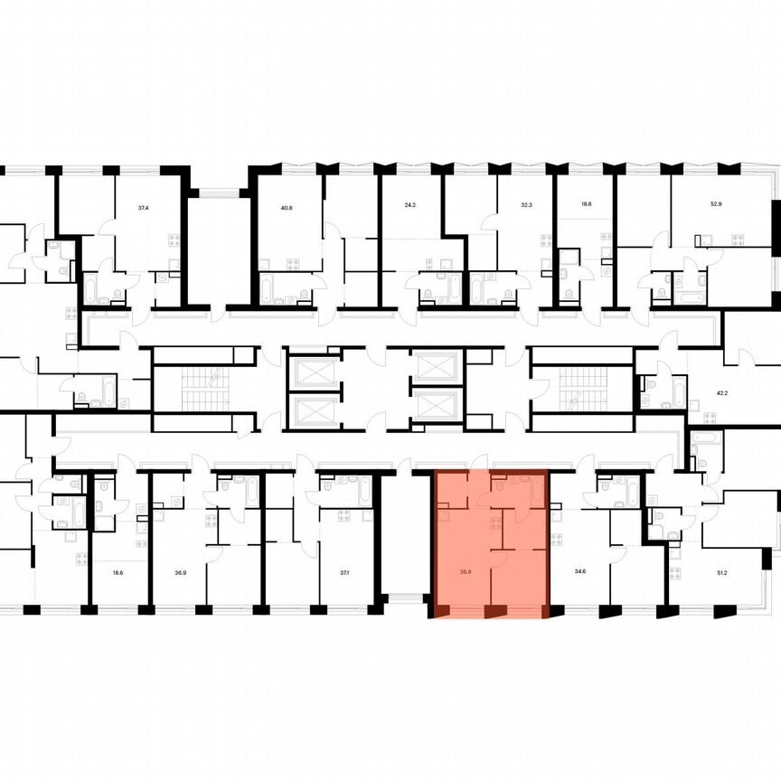 1-к. квартира, 36,8 м², 10/28 эт.