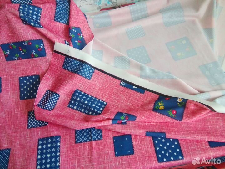 Ткань на платье. 70-е. СССР. Винтаж