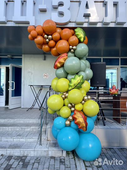 Оформление воздушными шарами, арка