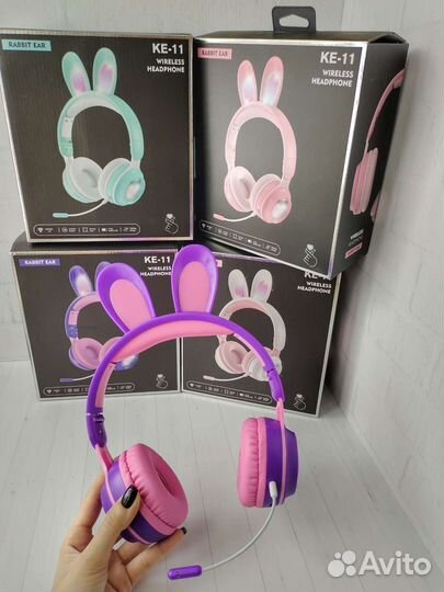 Беспроводные наушники с ушками микрофон