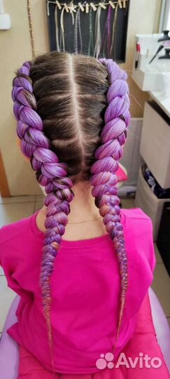 Плетение кос с канекалоном