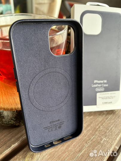 Чехол iPhone 13 Pro Кожа черный