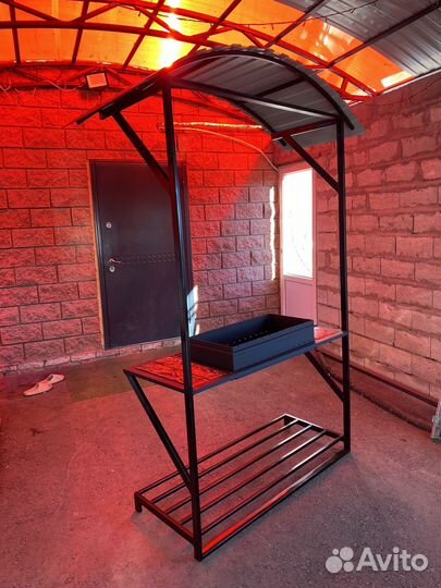 Мангальная зона под крышей