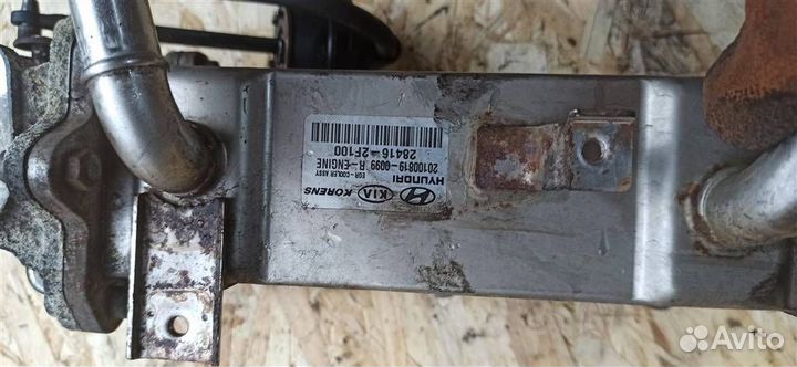 Охладитель клапана егр hyundai Santa Fe 2 рест