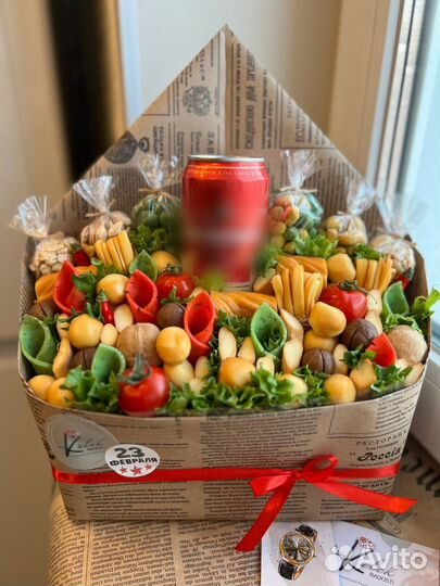 Мужские букеты съедобные