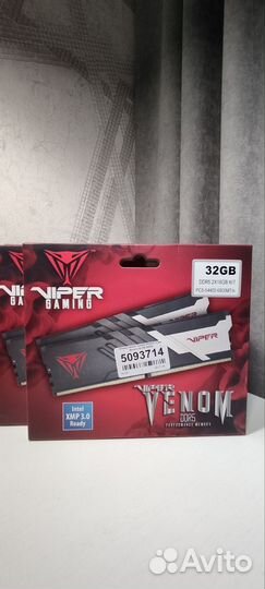 Оперативная память Patriot Viper Venom 32 гб