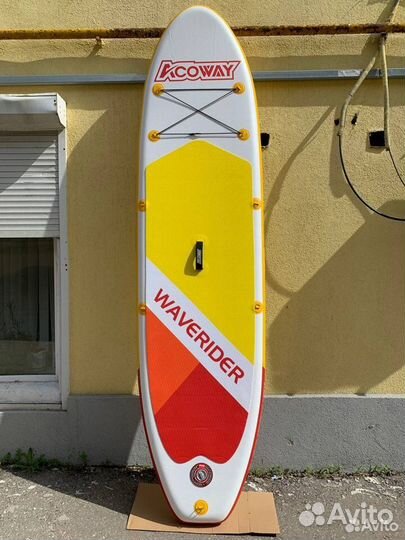 Sup борд с каячным веслом и сиденьем новый