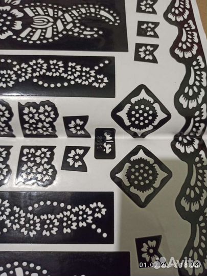 Трафареты для мехенди