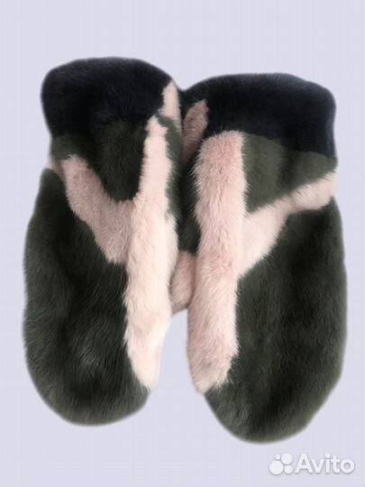 Варежки норковые renar