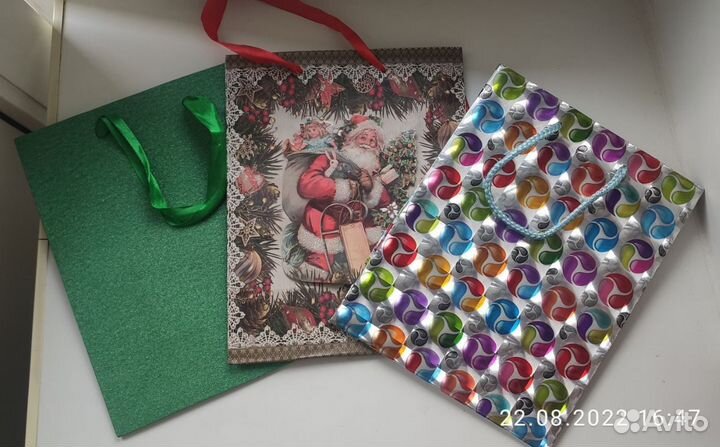 Подарочный пакет и открытка