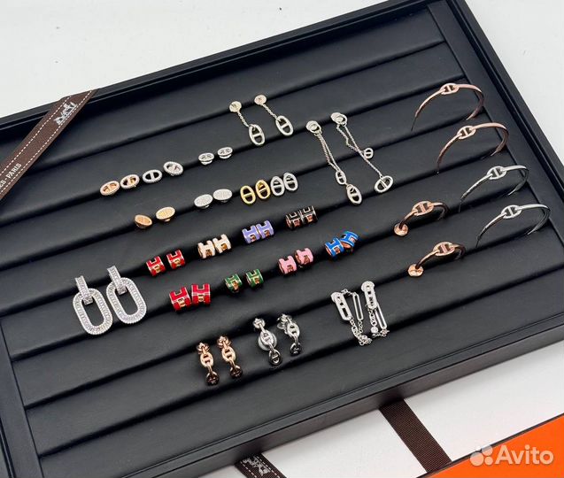 Серьги hermes