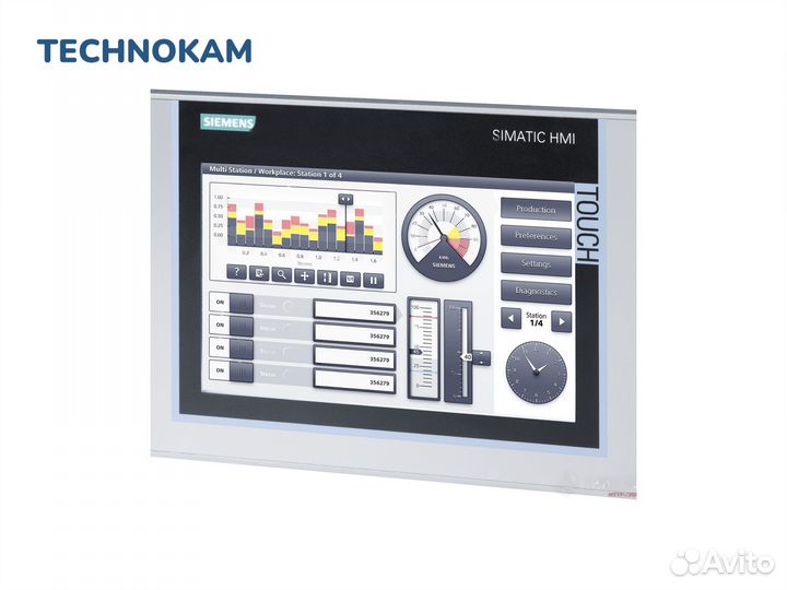 Siemens 6AV2124-0JC01-0AX0 Панель Оператора Simati