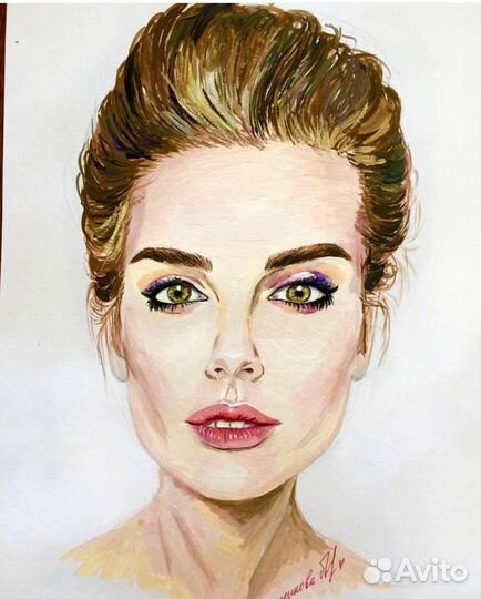 Портрет на холсте по фото на заказ