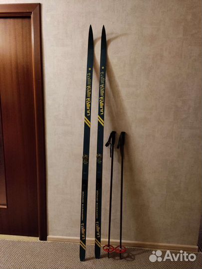 Лыжи беговые 190см + палки