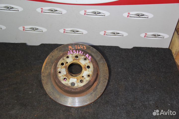 Тормозной диск зад c Toyota Mark II Wagon Blit GX1