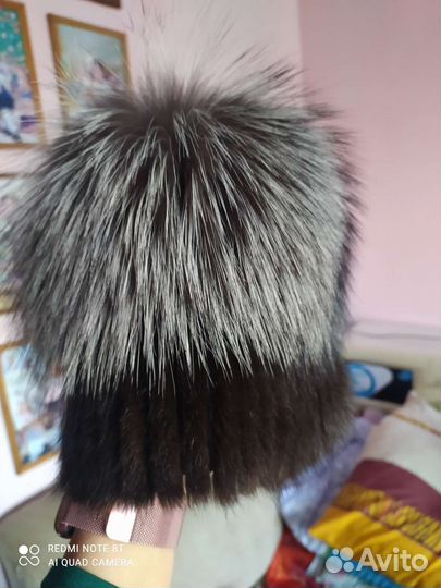 Шапка норковая женская бу