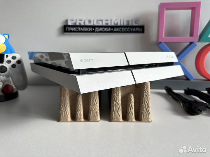 Sony PS4 Fat 500gb White отличное состояние
