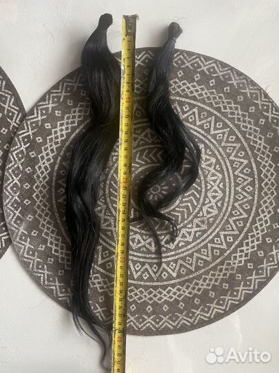 Волосы для наращивания черные