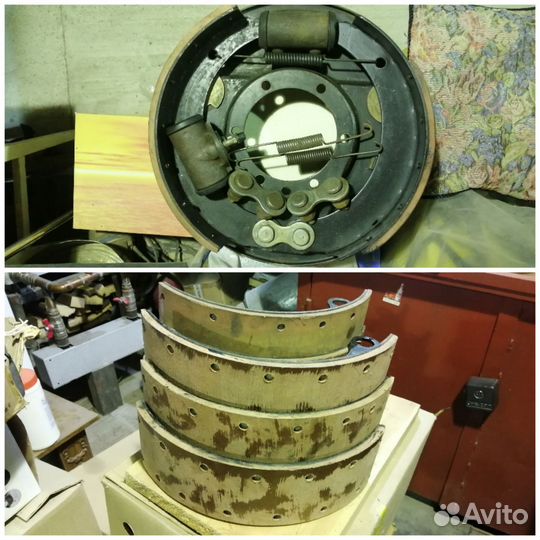 Опорный диск +колодки