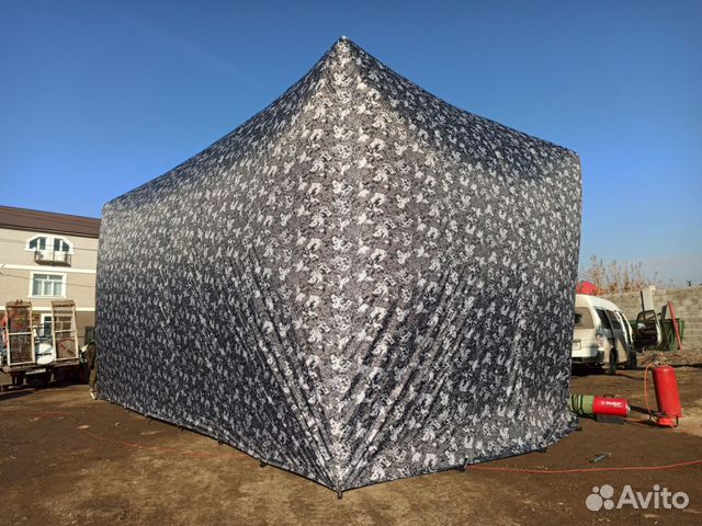 Бескаркасная палатка для техники 12x6х5