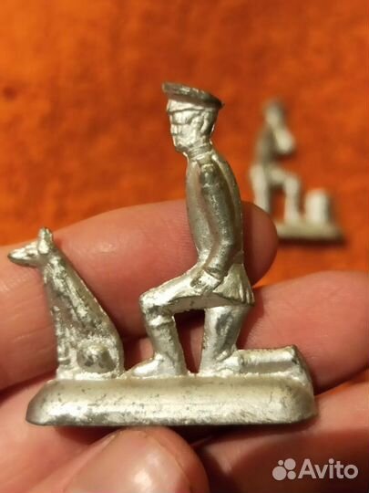 3 солдатика ммз Пограничник кинолог и связист