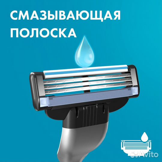 Gillette Mach3 кассеты в упаковке или поштучно