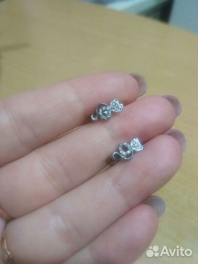Детские серебряные серьги