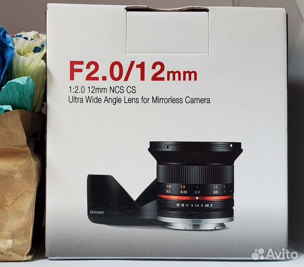 Объектив Samyang 12mm F2 для Fujifilm X новый