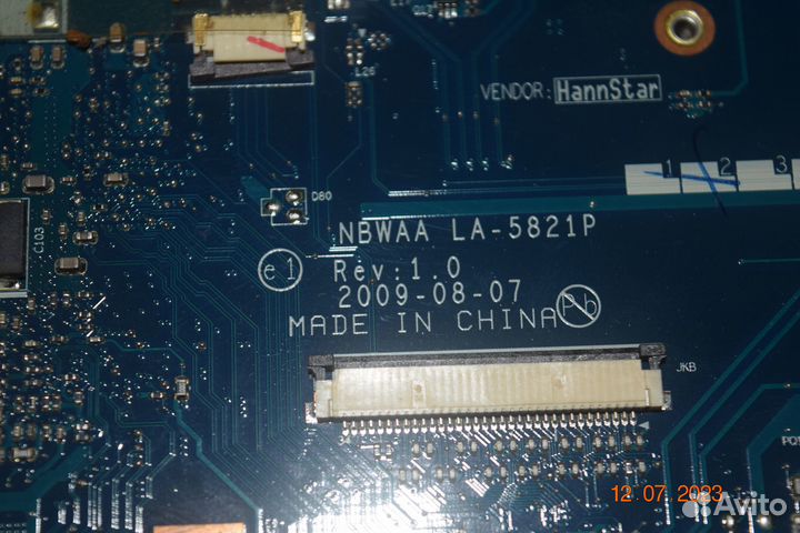 Мат. плата Toshiba LA-5821P