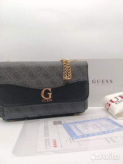 Сумка женская через плечо мини клатч Guess