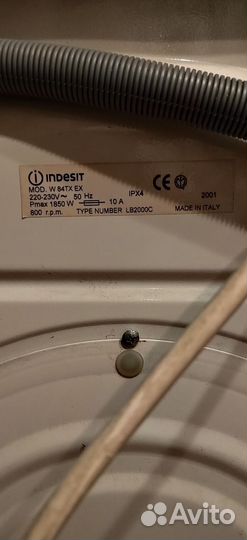 Стиральная машинка Indesit W 84TX EX