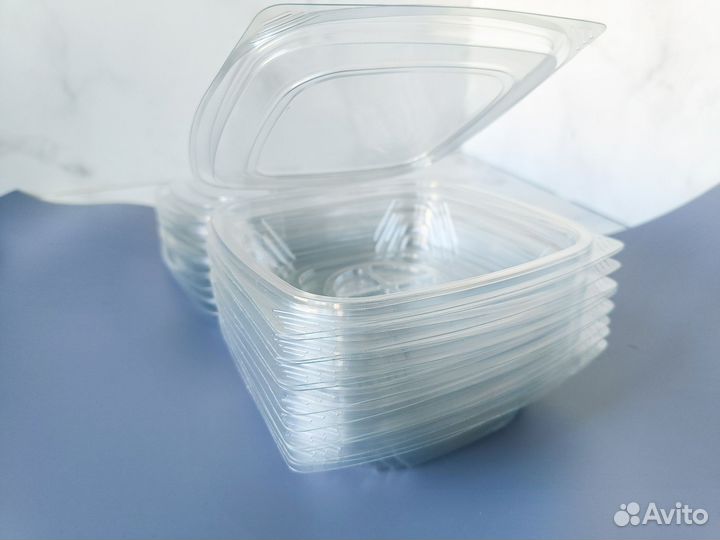 Одноразовые контейнеры с крышкой новые
