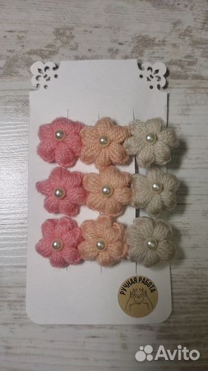 Заколки для волос ручная работа набор
