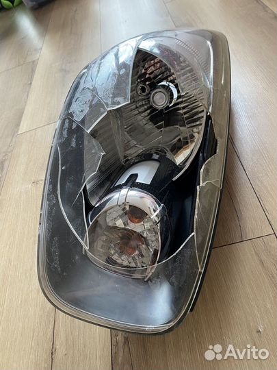 Разбитая фара kia picanto 2012