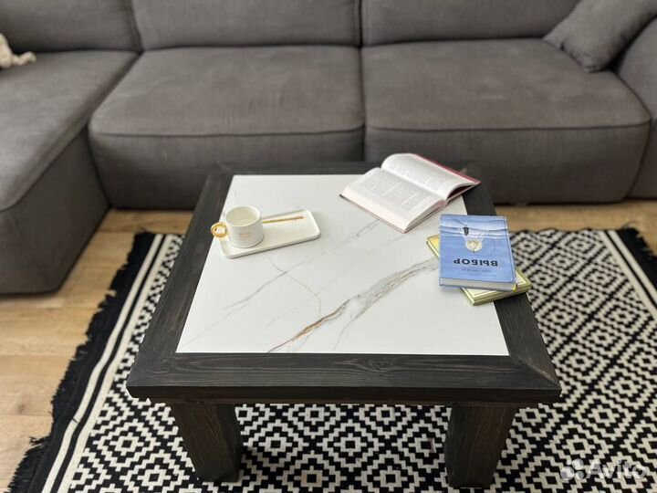 Журнальный столик стильный мрамор
