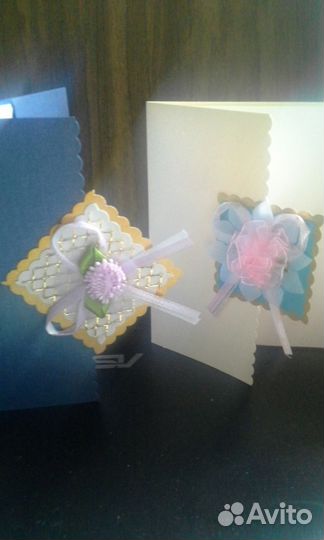 Комплект открыток ручной работы