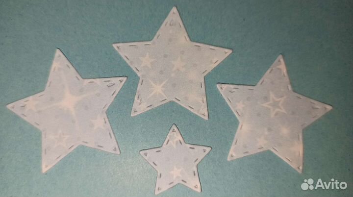 Звёзды. Набор вырубки. Скрапбукинг. Высечки