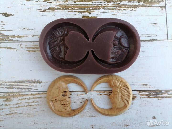 Силиконовые формы два месяца для кулонов кабошонов