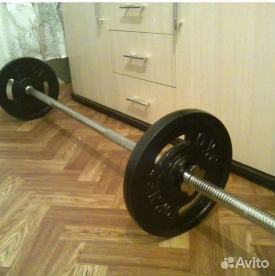 Штанга гриф блины бу