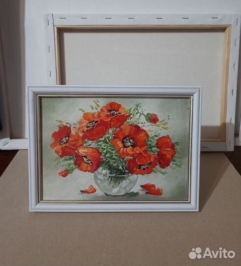 Картина маслом цветы