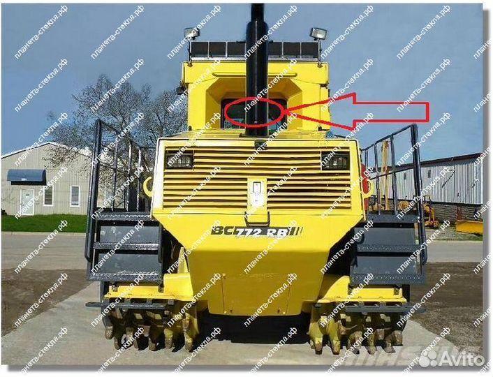 Стекло для мусорного уплотнителя Bomag DC 722 RB с