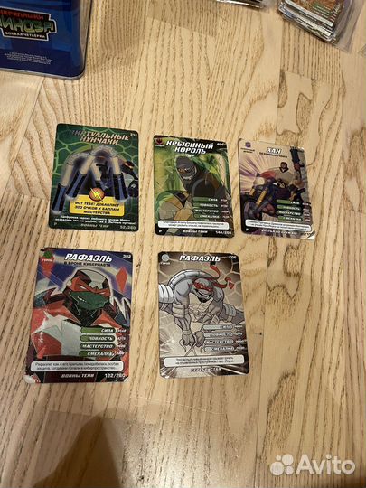 Лот Р Карточки Черепашки Ниндзя