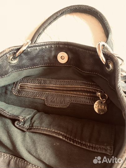 Cумка от Zara, vintage, натуральная кожа