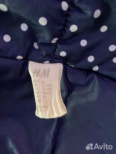 Куртка демисезонная для девочки 86 hm