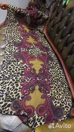 Палантин 175x60 cavalli class шелк/вискоза матовый