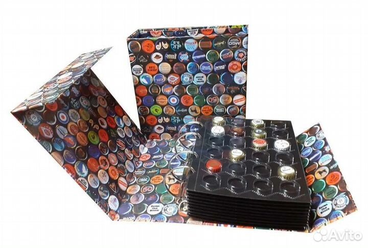 Альбом для пивных крышек (пробок) с 10 листами