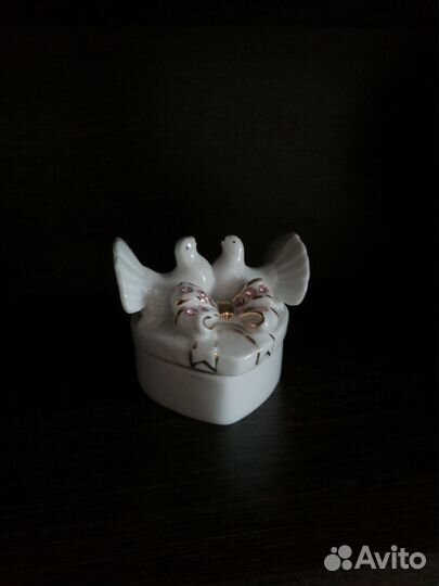 Шкатулка для украшений голуби