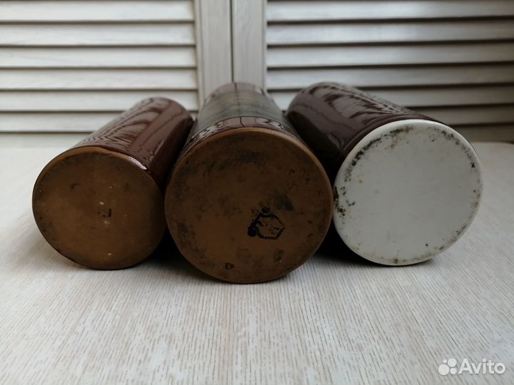Бутылки керамические от рижского бальзама винтаж